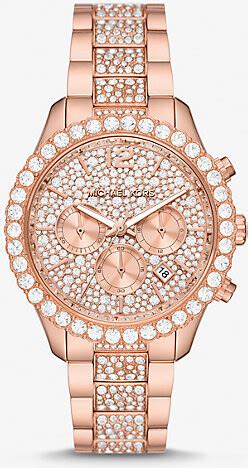 michael kors layton watch pink|Oversized Layton Pavé Rose Gold.